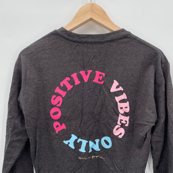 SPIRITUAL GANGSTER NWT Positive Vibes Only Sweatshirt // XS - Picture 9 of 11